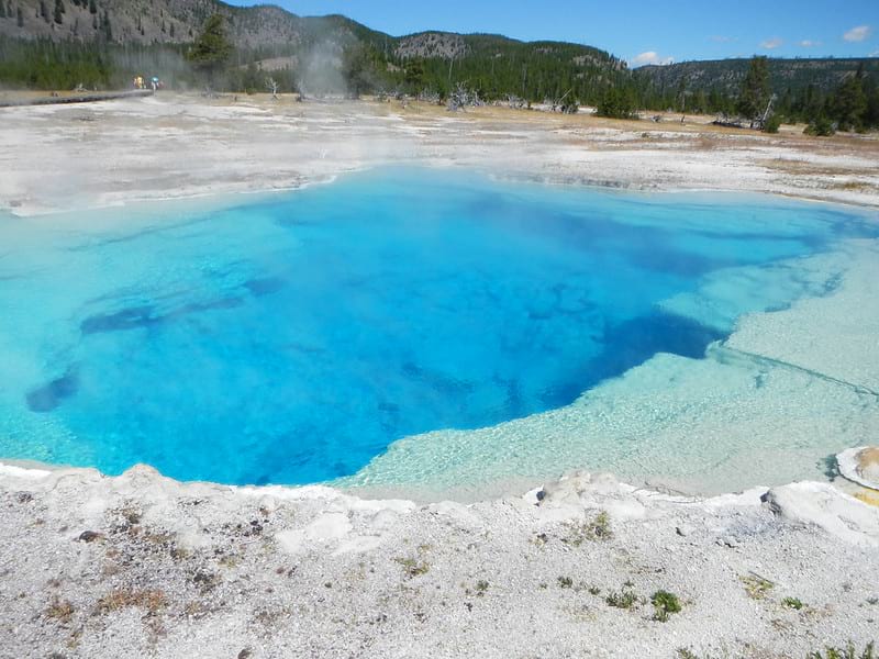 Sapphire Pool, Biscuit Basin, Yellowstone National Park.